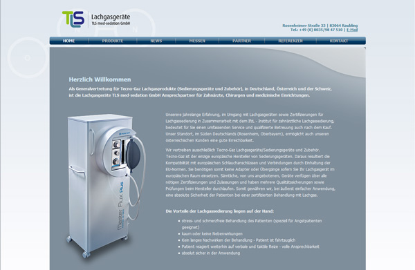 TLS med sedation GmbH - Webdesign - Grafikdesign